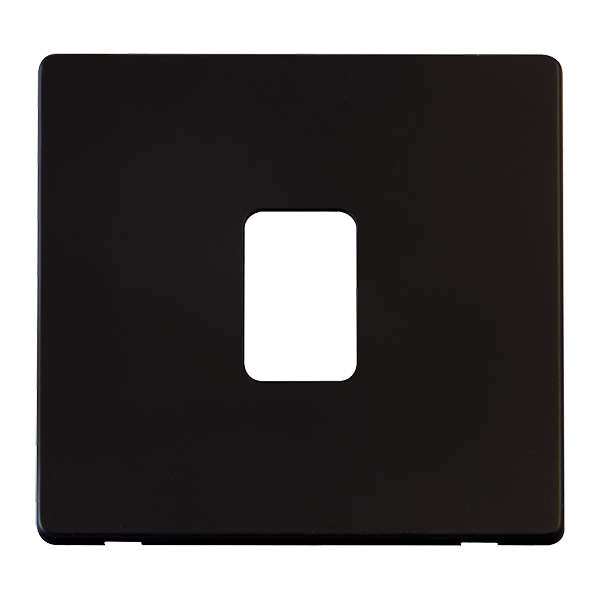 Click Definity Metal Black 20A DP Switch Cover Plate SCP422MB