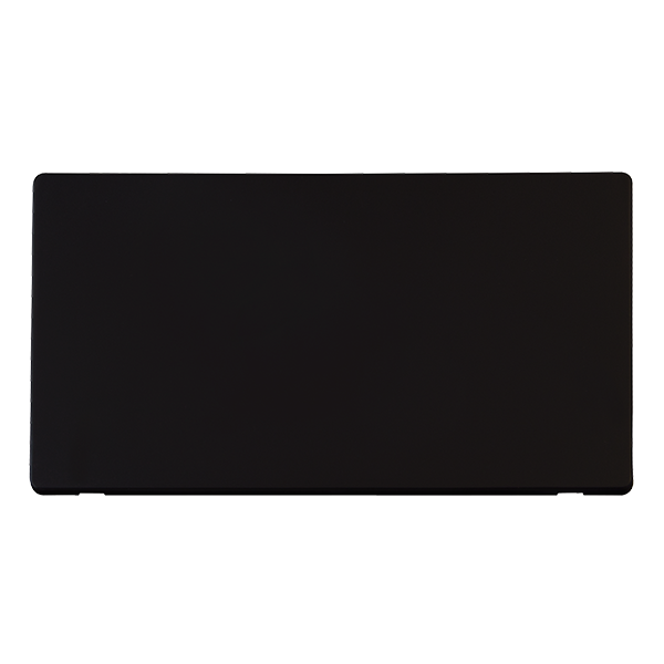 Click Definity Metal Black 2G Blank Plate Cover Plate SCP061MB