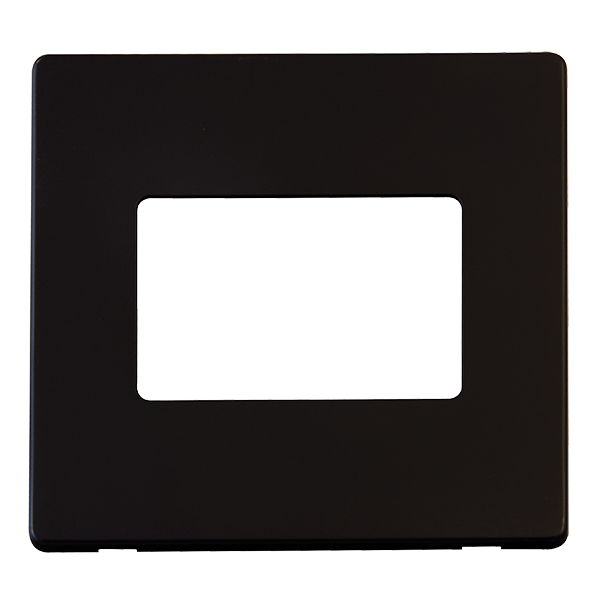 Click Definity Metal Black 3 Gang Single Cover Plate SCP403MB