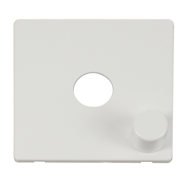Click Definity Metal White 1G Dimmer Switch Cover Plate SCP241MW