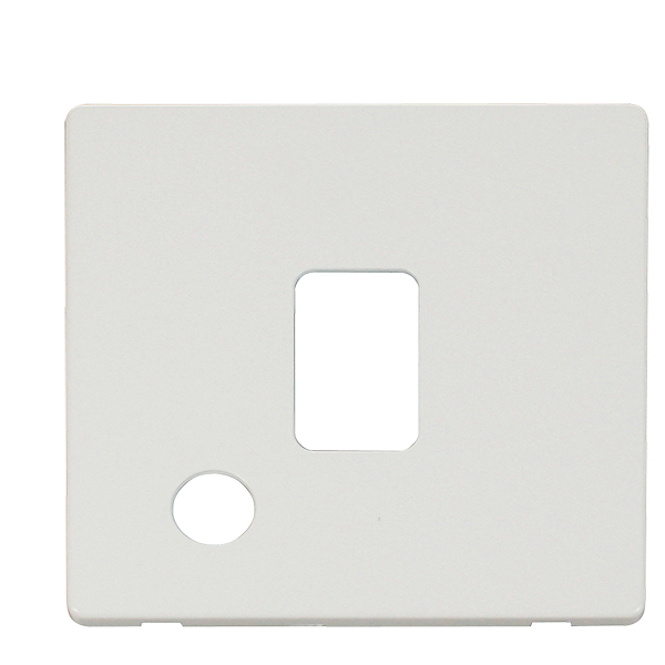 Click Definity Metal White 20A DP Switch FO Cover Plate SCP322MW