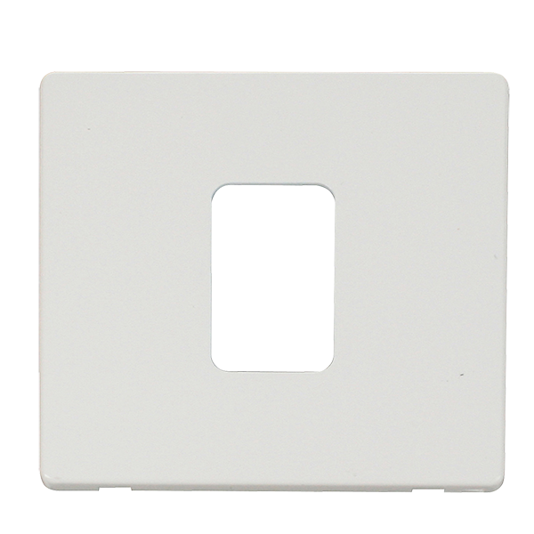 Click Definity Metal White 45A Single Cooker Switch Cover Plate SCP200MW