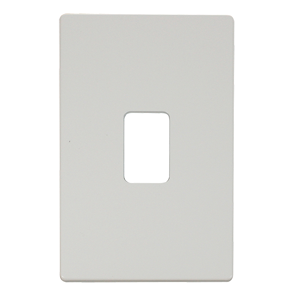 Click Definity Metal White 45A Vertical Cooker Switch Cover Plate SCP202MW