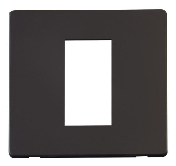 Click Definity Single Media Plate 1G Cover Plate SCP310BK