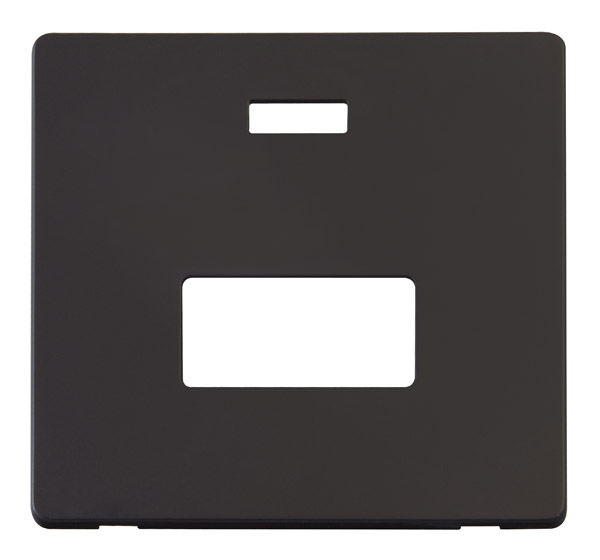 Click Definity Unswitched Fused Spur Neon Cover Plate SCP253BK