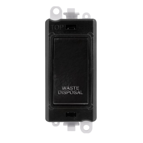Click Grid Pro GM2018BK-WD Double Pole Switch Module Black Waste Disposal