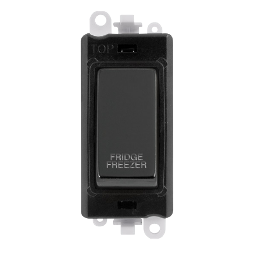 Click Grid Pro GM2018BKBN-FF Double Pole Switch Module Black Black Nickel Fridge Freezer