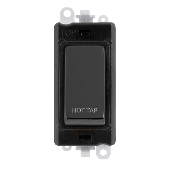 Click Grid Pro GM2018BKBN-HT Double Pole Switch Module Black Black Nickel Hot Tap