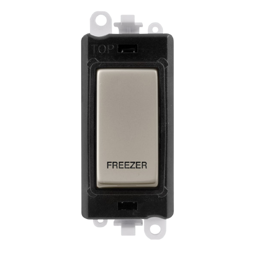 Click Grid Pro GM2018BKPN-FZ Double Pole Switch Module Black Pearl Nickel Freezer