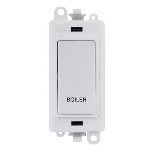 Click Grid Pro GM2018PW-BL Double Pole Switch Module White Boiler