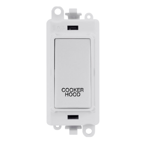 Click Grid Pro GM2018PW-CH Double Pole Switch Module White Cooker Hood