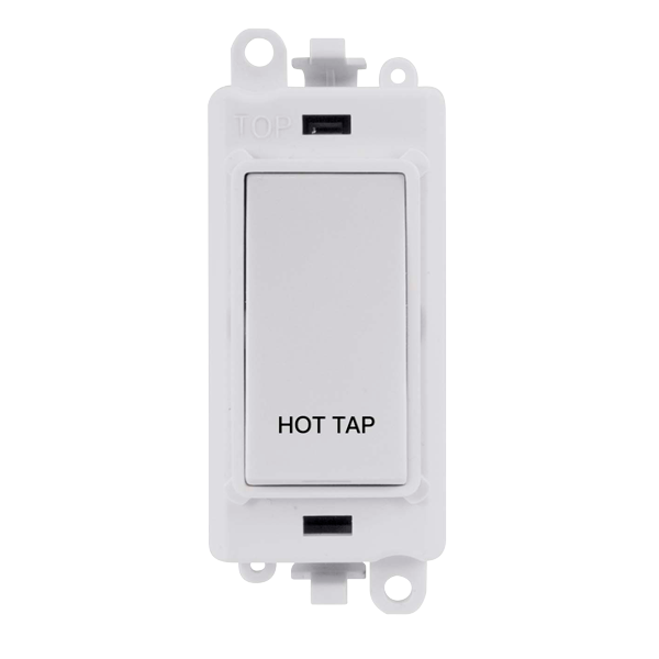 Click Grid Pro GM2018PW-HT Double Pole Switch Module White Hot Tap