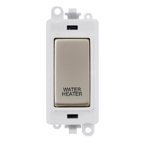 Click Grid Pro GM2018PWPN-WH Double Pole Switch Module White Pearl Nickel Water Heater