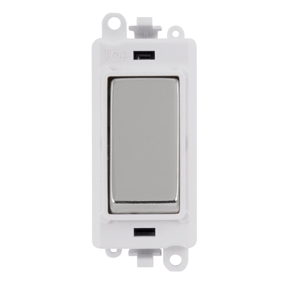 Click Grid Pro GM2070PWCH 3 Position Switch Module White Polished Chrome