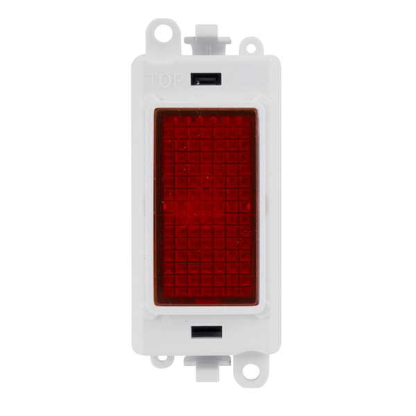Click Grid Pro GM2080PW Red Indicator Module White