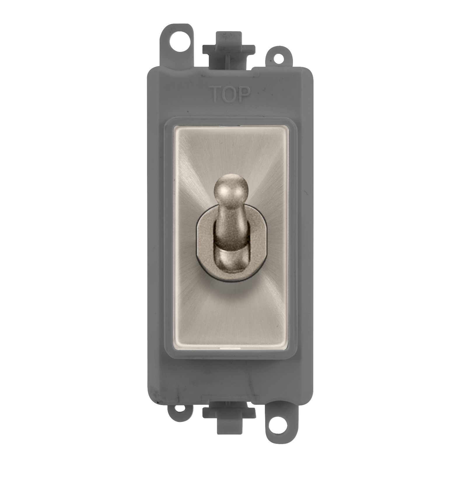 Click Grid Pro GM209002GYBS 20AX 2 Way Toggle Switch Module Brushed Stainless