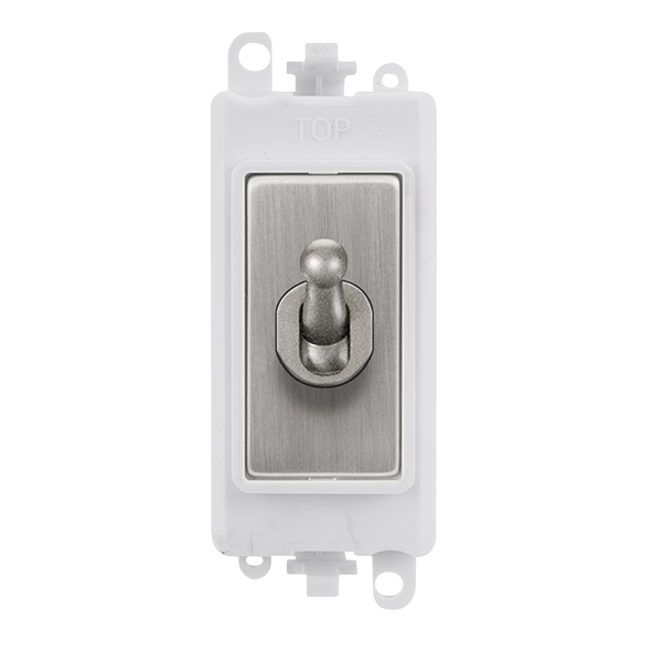 Click Grid Pro GM209002PWSS 20AX 2 Way Toggle Switch Module Stainless Steel