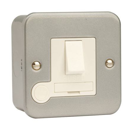 Click Metal Clad 13A Switched Fused Spur with Flex Outlet CL051