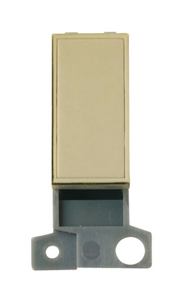 Click MiniGrid MD008BR Polished Brass Blank Module