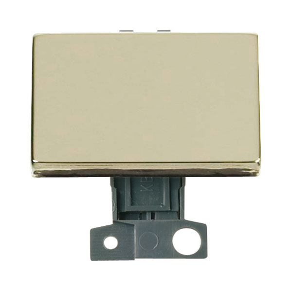 Click MiniGrid MD009BR Polished Brass 2 Way Paddle Switch Module