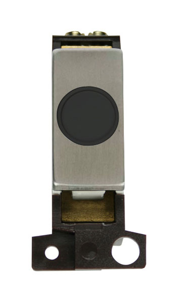 Click MiniGrid MD017BKSS Black Stainless Steel 20A Flex Outlet Module