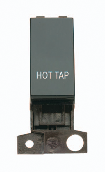 Click MiniGrid MD018BKHT Black 13A Double Pole Hot Tap Switch Module