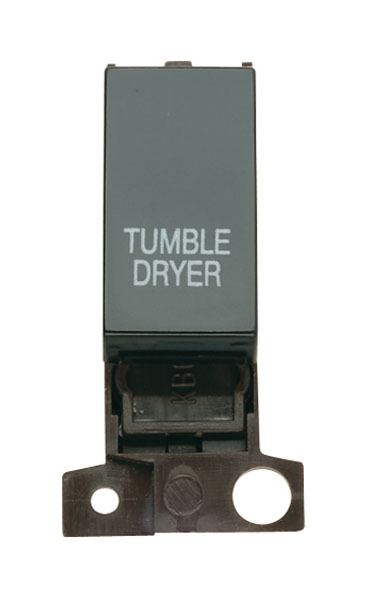 Click MiniGrid MD018BKTD Black 13A Double Pole Tumble Dryer Switch Module