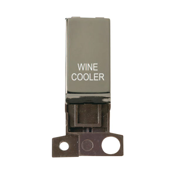 Click MiniGrid MD018BNWC Black Nickel 13A Double Pole Wine Cooler Switch Module