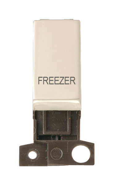 Click MiniGrid MD018PNFZ Pearl Nickel 13A Double Pole Freezer Switch Module