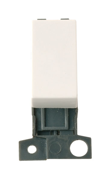 Click MiniGrid MD018PW Polar White 13A Double Pole Switch Module