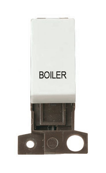 Click MiniGrid MD018WHBL White 13A Double Pole Boiler Switch Module