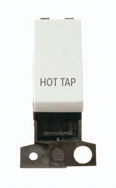 Click MiniGrid MD018WHHT White 13A Double Pole Hot Tap Switch Module