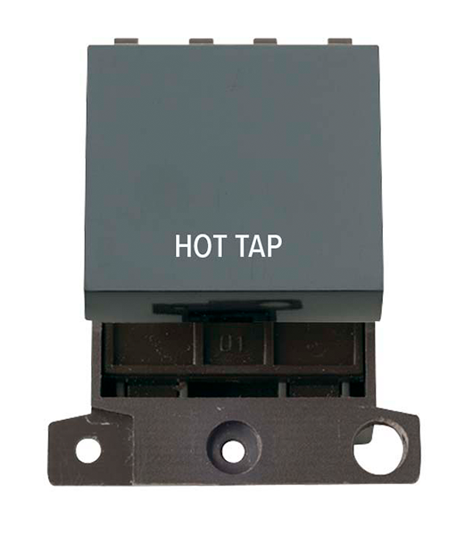 Click MiniGrid MD022BKHT Black 20A Double Pole Hot Tap Switch Module