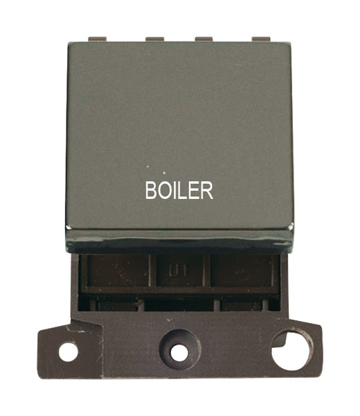 Click MiniGrid MD022BNBL Black Nickel 20A Double Pole Boiler Switch Module