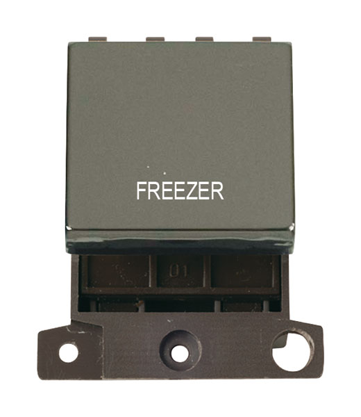 Click MiniGrid MD022BNFZ Black Nickel 20A Double Pole Freezer Switch Module
