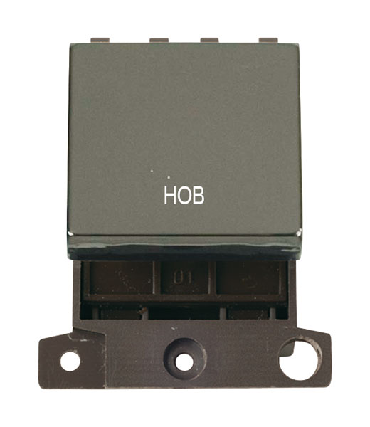 Click MiniGrid MD022BNHB Black Nickel 20A Double Pole Hob Switch Module