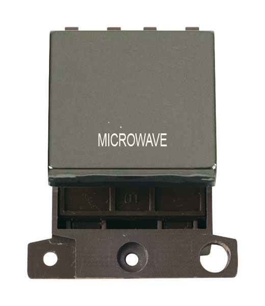 Click MiniGrid MD022BNMW Black Nickel 20A Double Pole Microwave Switch Module