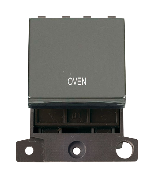 Click MiniGrid MD022BNOV Black Nickel 20A Double Pole Oven Switch Module