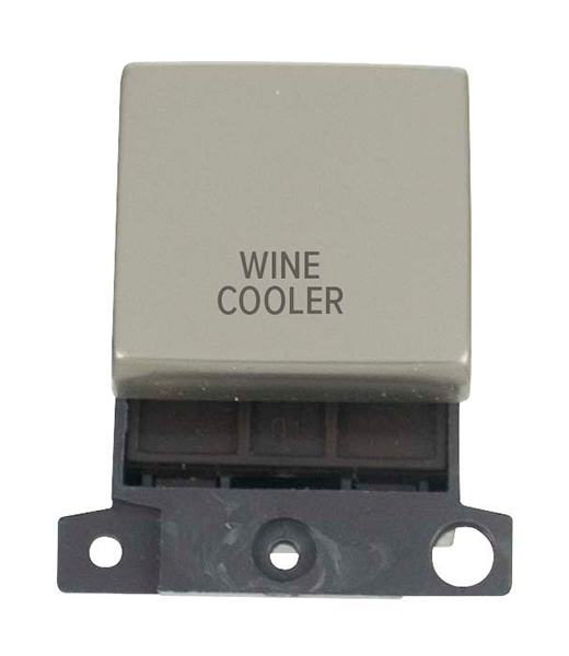 Click MiniGrid MD022PNWC Pearl Nickel 20A Double Pole Wine Cooler Switch Module