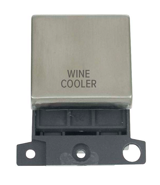 Click MiniGrid MD022SSWC Stainless Steel 20A Double Pole Wine Cooler Switch Module