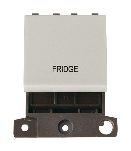 Click MiniGrid MD022WHFD White 20A Double Pole Fridge Switch Module