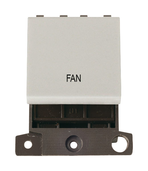 Click MiniGrid MD022WHFN White 20A Double Pole Fan Switch Module