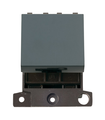 Click MiniGrid MD032BK Black 32A Double Pole Switch Module 