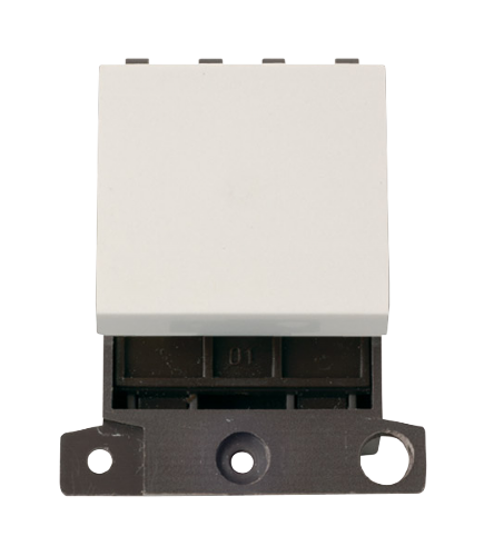 Click MiniGrid MD032PW Polar White 32A Double Pole Switch Module