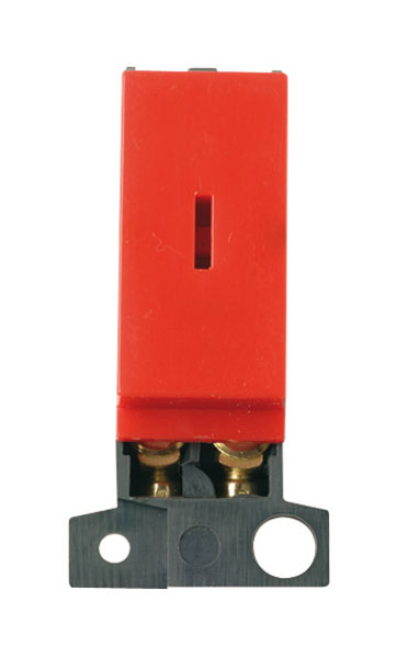 Click MiniGrid MD046RD Red Double Pole Keyswitch Module