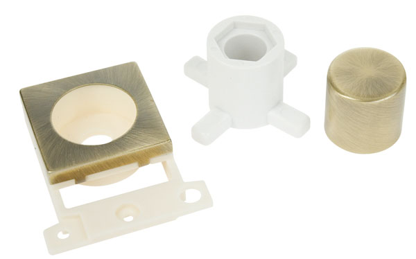 Click MiniGrid MD150AB Antique Brass Dimmer Module Mounting Kit 