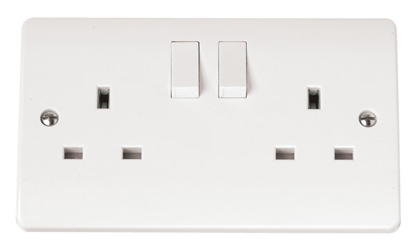 Click Mode 13A 2 Gang DP Switched Socket (Clean Earth) CMA037
