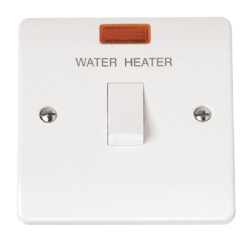 Click Mode 20A Double Pole Switch Water Heater with Neon CMA042