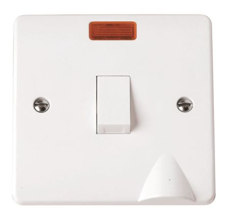 Click Mode 20A Double Pole Switch with Neon & Flex Outlet CMA023