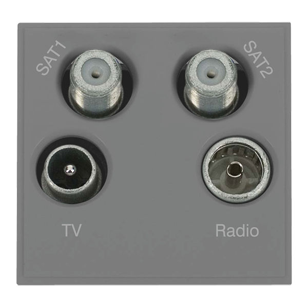 Click New Media MM440GY Quad TV, Radio, Sat1 & Sat2 Module Grey